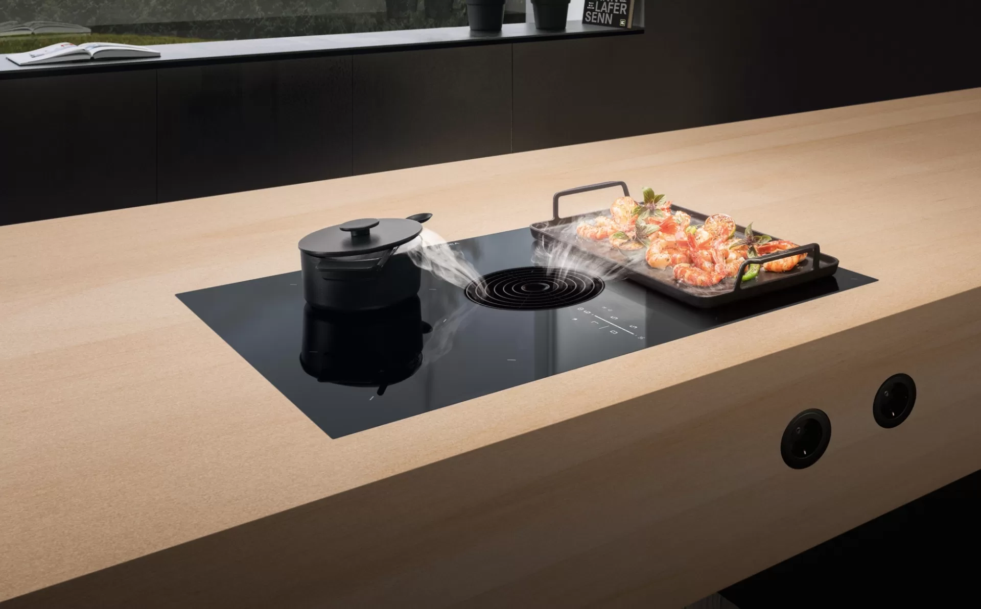 BORA M Pure inductiekookplaat met geïntegreerde afzuiging