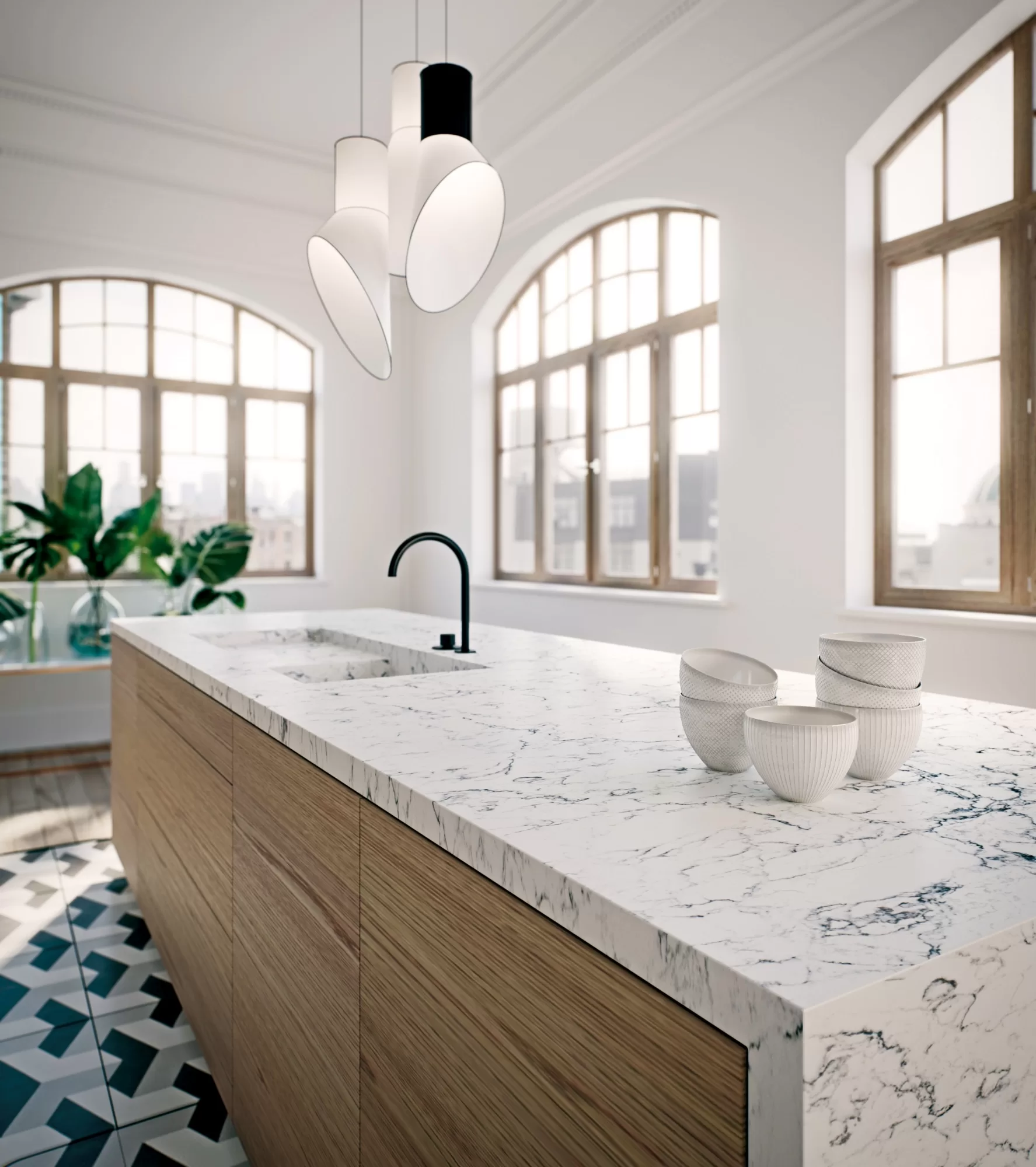 Composiet keukenblad White Attica ASWA Keukens 5