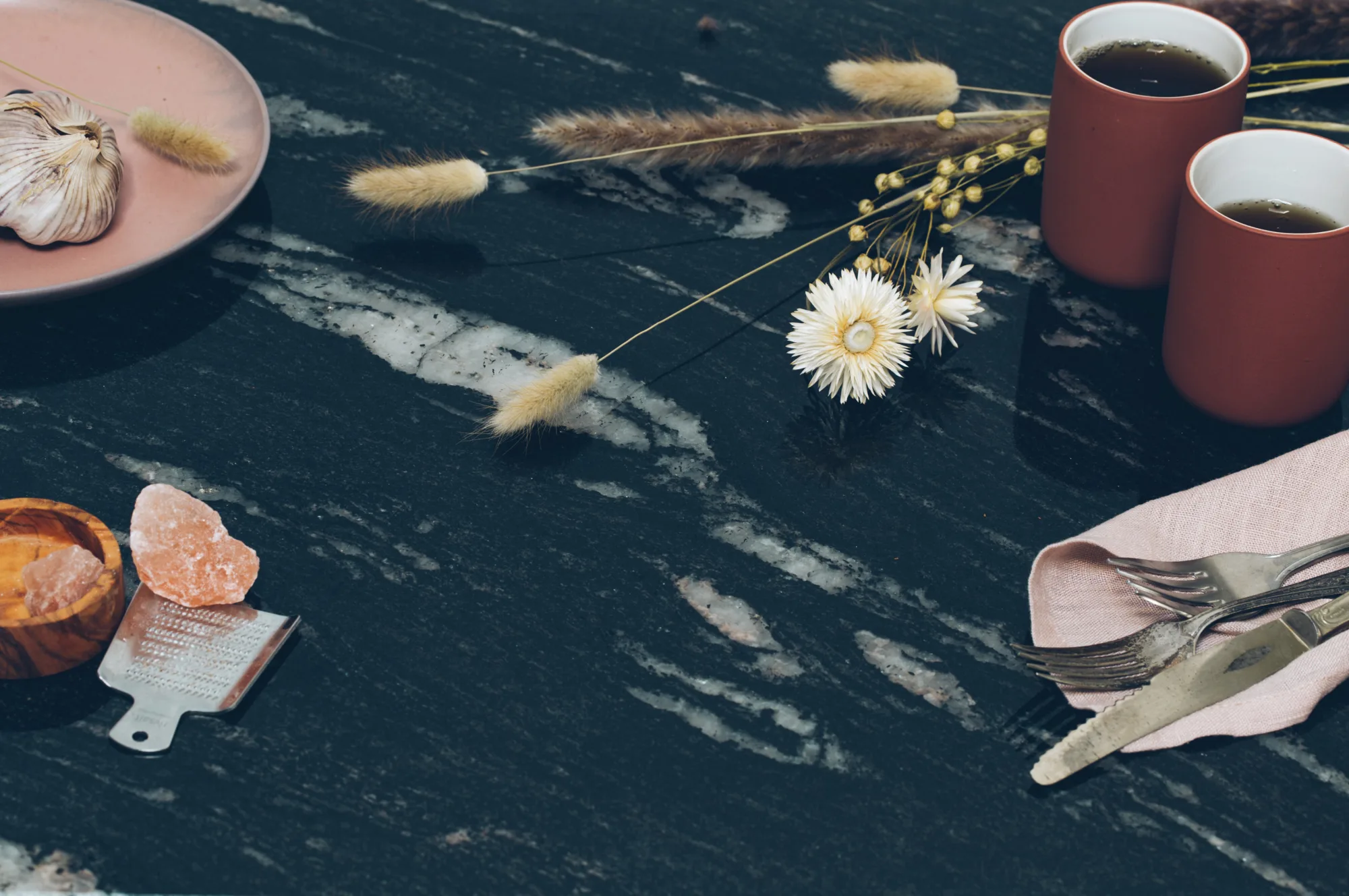 Graniet keukenblad Cosmos Black, ASWA Keukens