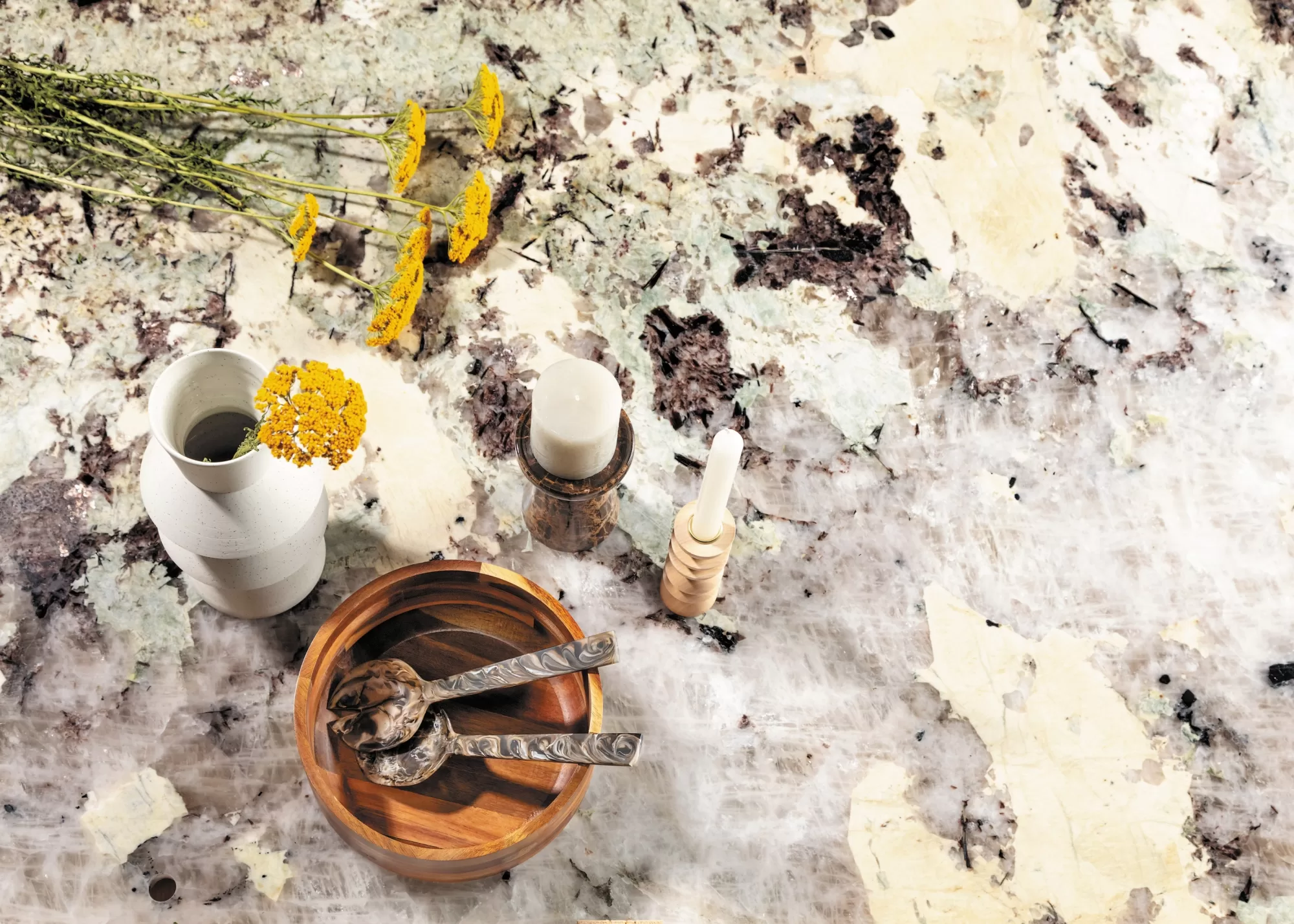 Kwartsiet keukenblad Evora Quartzite Paradonia ASWA Keukens