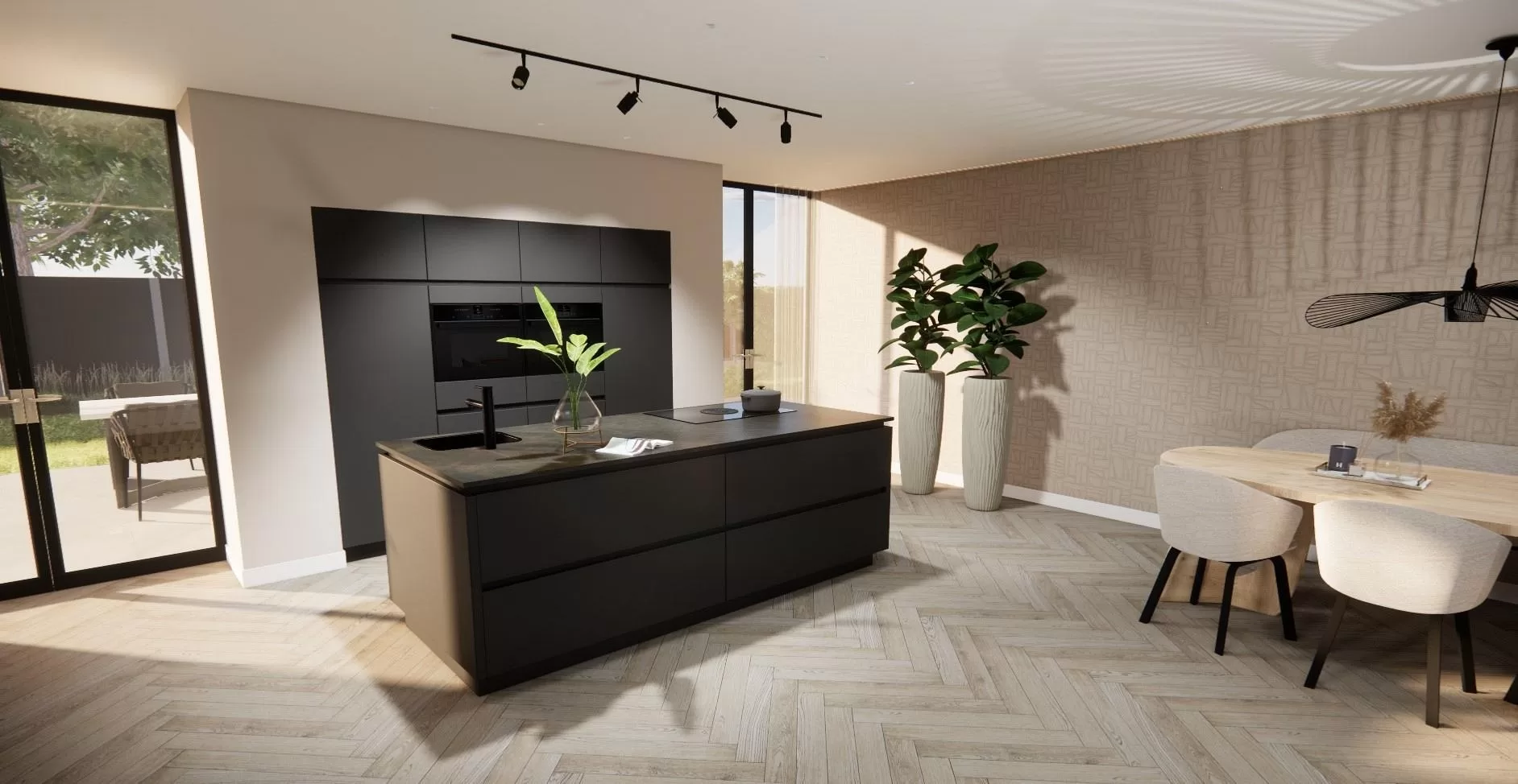 Luxe eilandopstelling