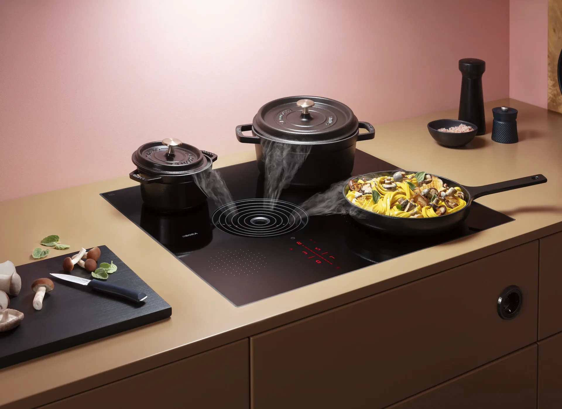 BORA S Pure compacte kookplaat met geïntegreerde afzuiging