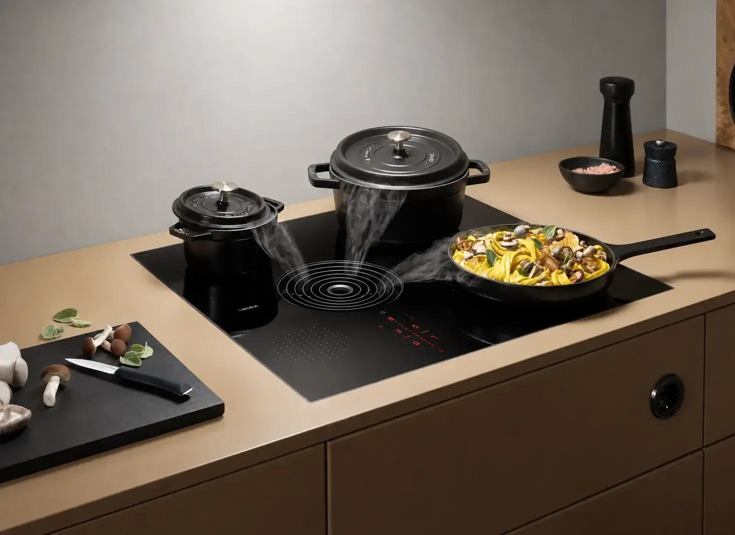 BORA S Pure 60 cm inductiekookplaat met geïntegreerde afzuiging