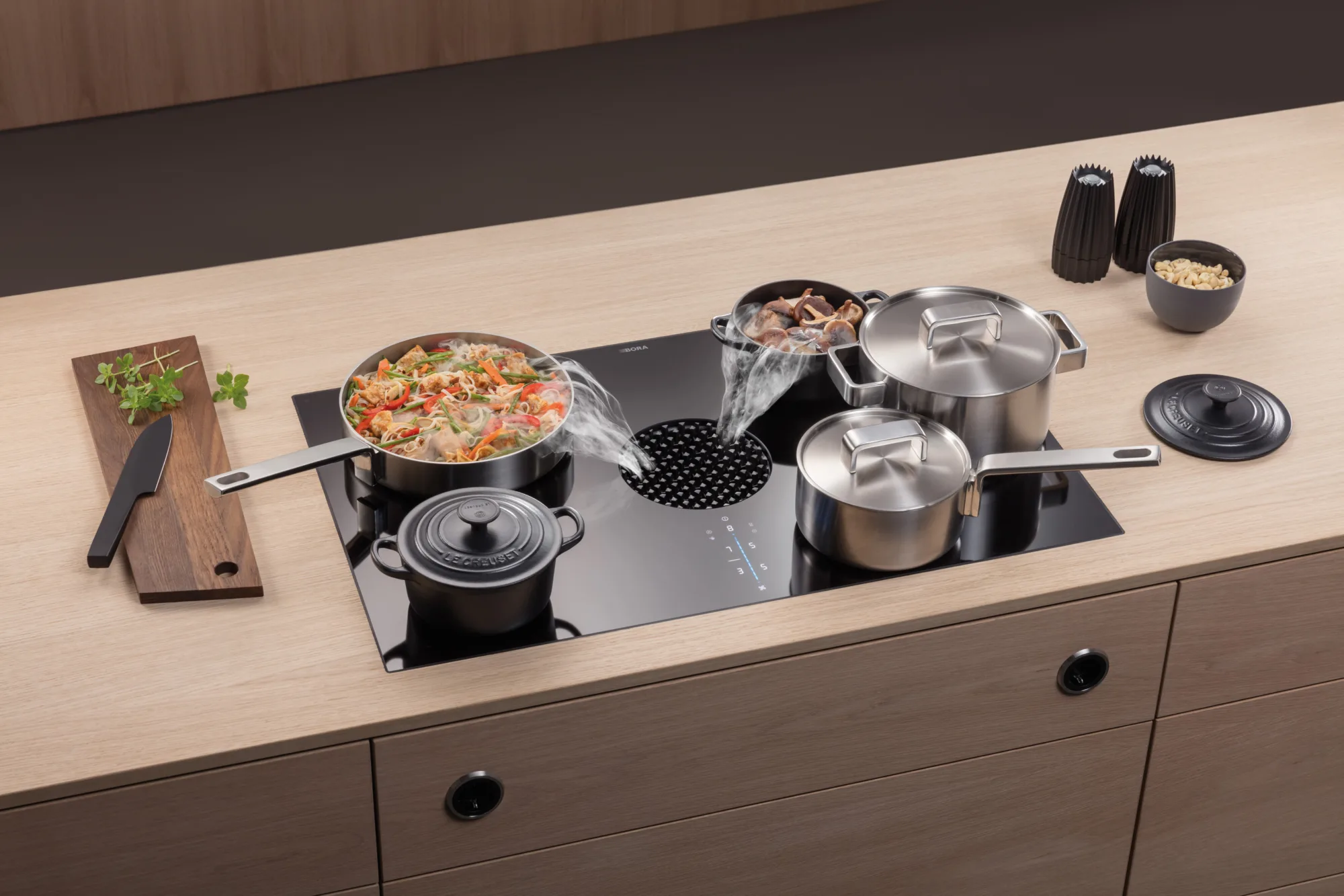 Uitstekende ventilatie is tijdens het koken