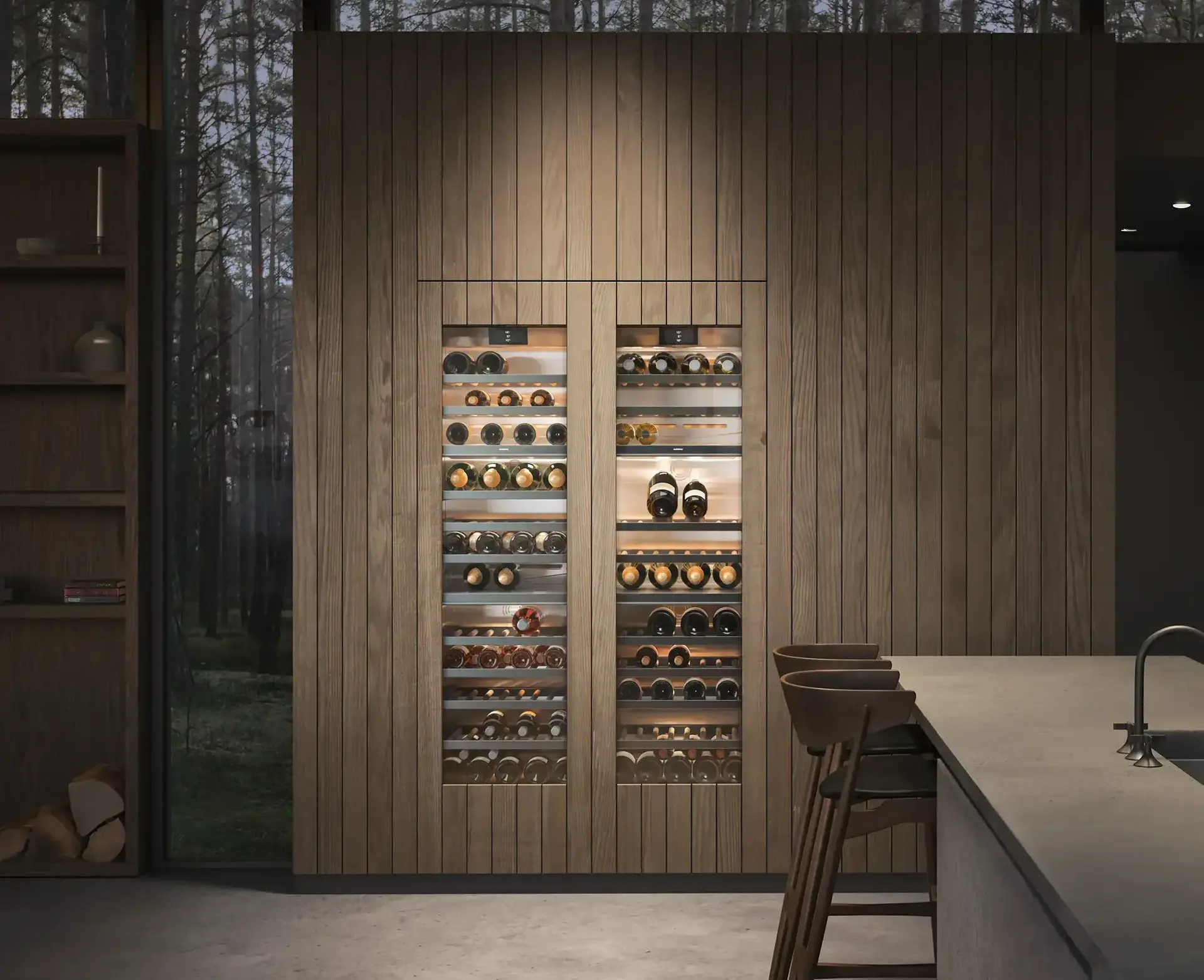 Gaggenau wijnklimaatkast als luxe keukenapparatuur