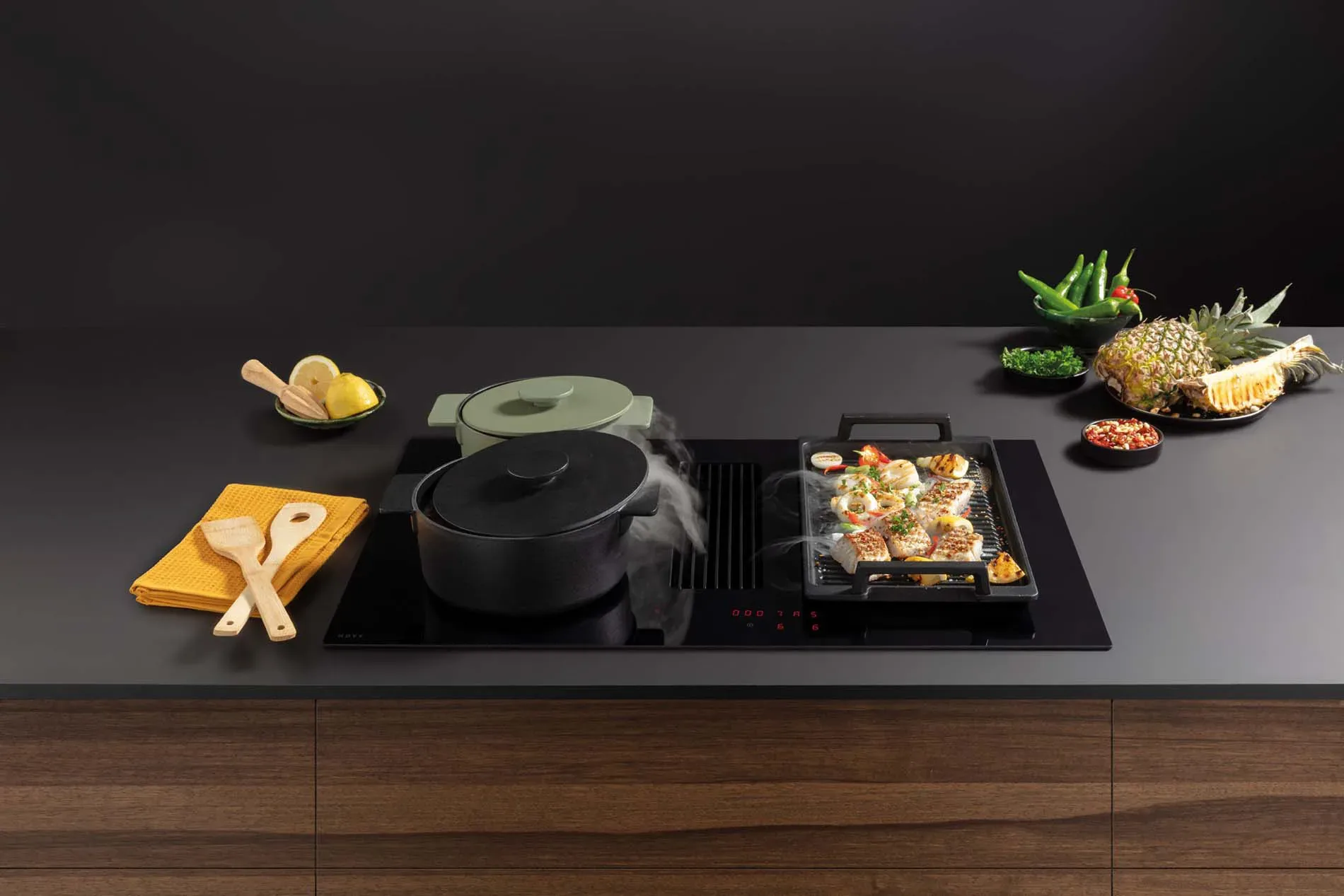 Novy Easy kookplaat met afzuiging ASWA Keukens 2