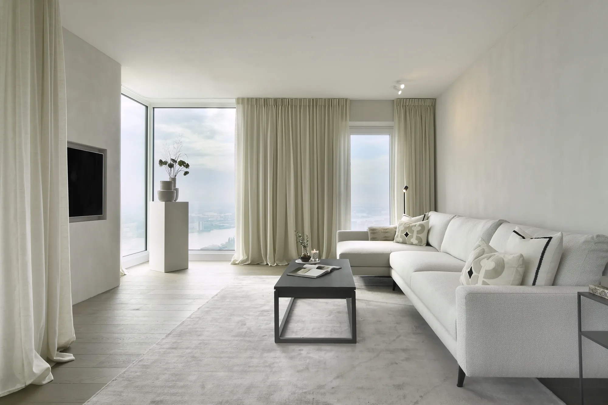 Penthouse in Rotterdam Sanne Kurvers Interiors woonkamer The Art of Living ASWA Keukens 711253