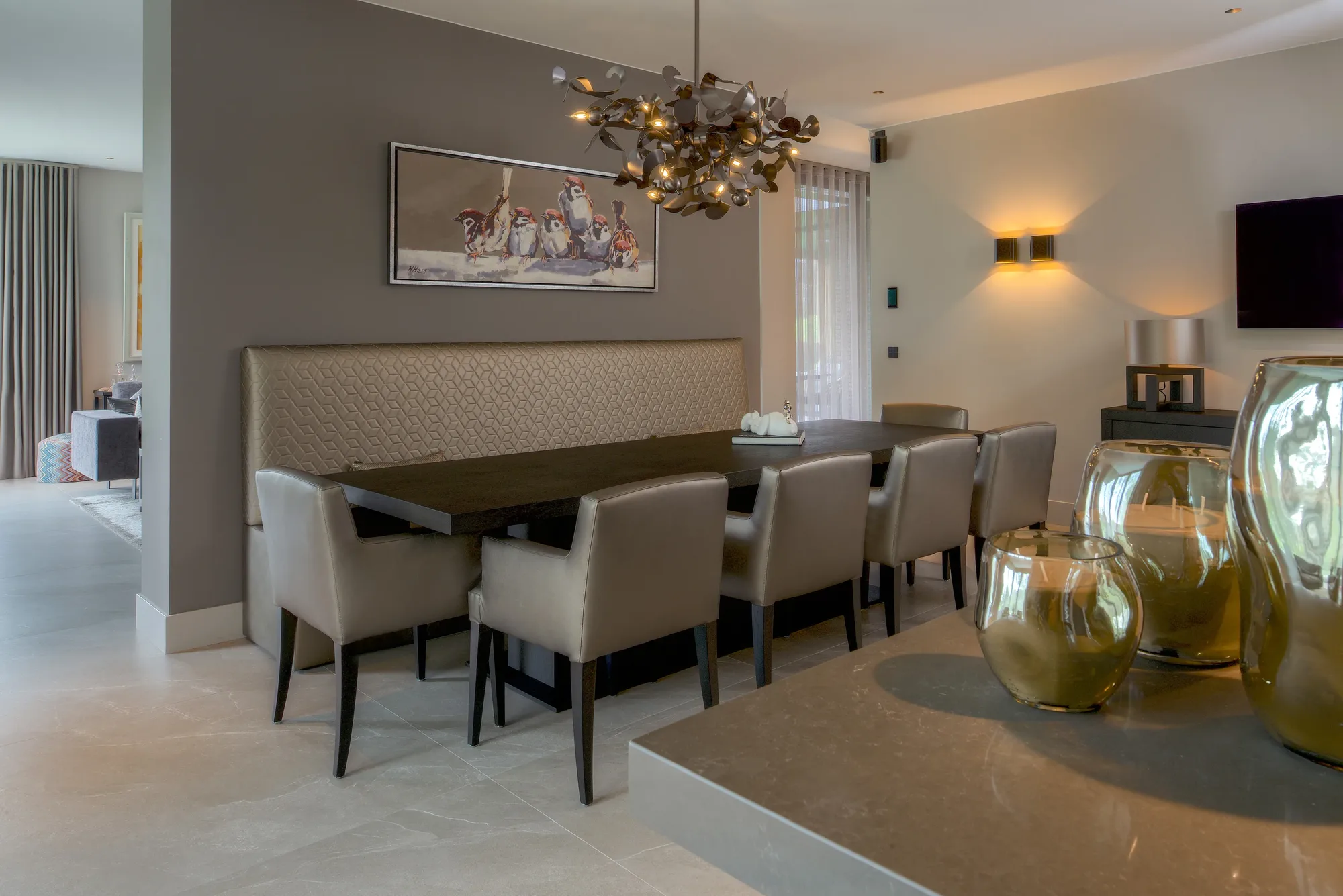 Rietgedekte villa modern klassieke eetkamer Exclusief project The Art of Living ASWA Keukens 217220