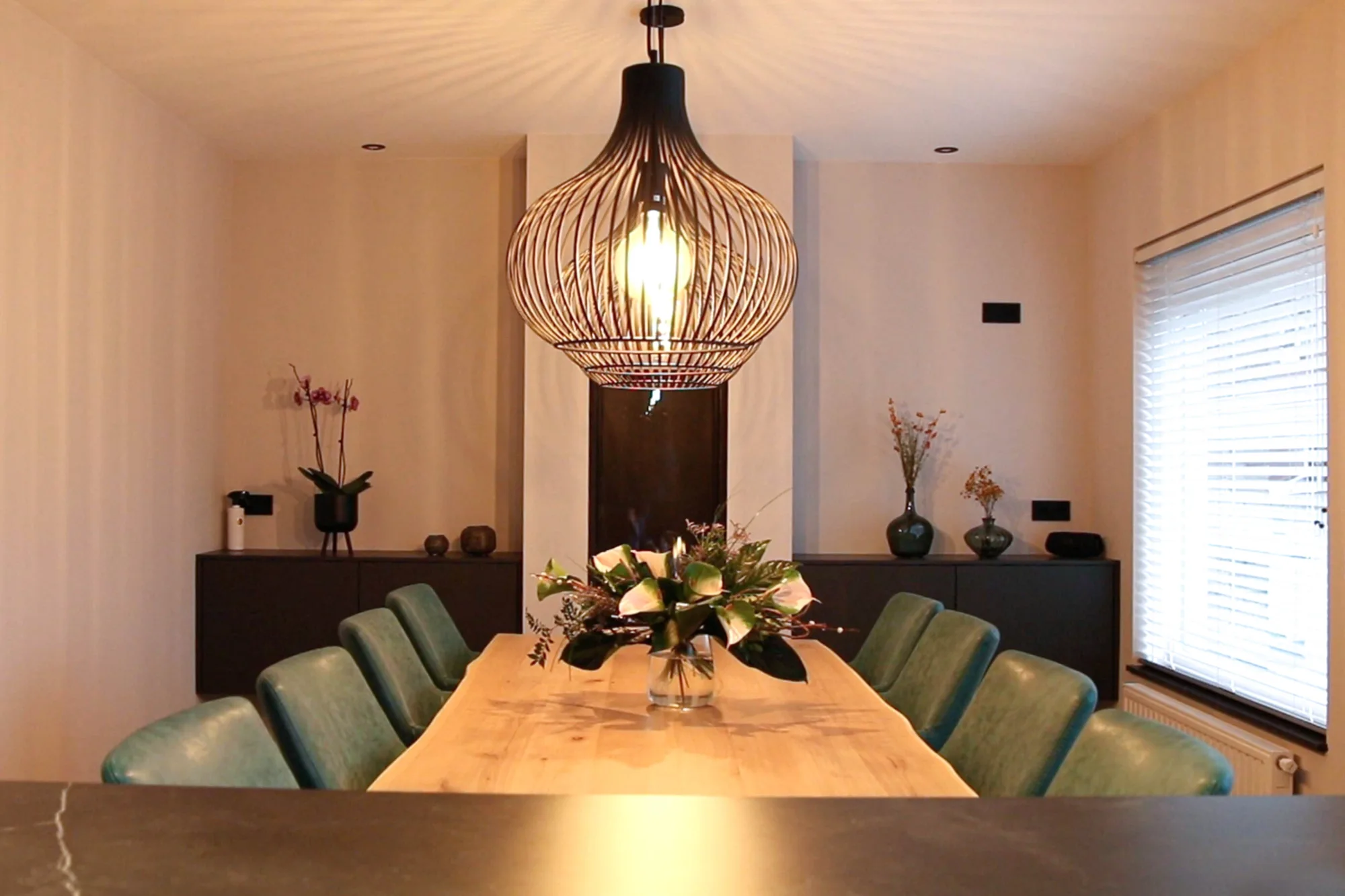 Kookeiland met tafel ASWA Keukens