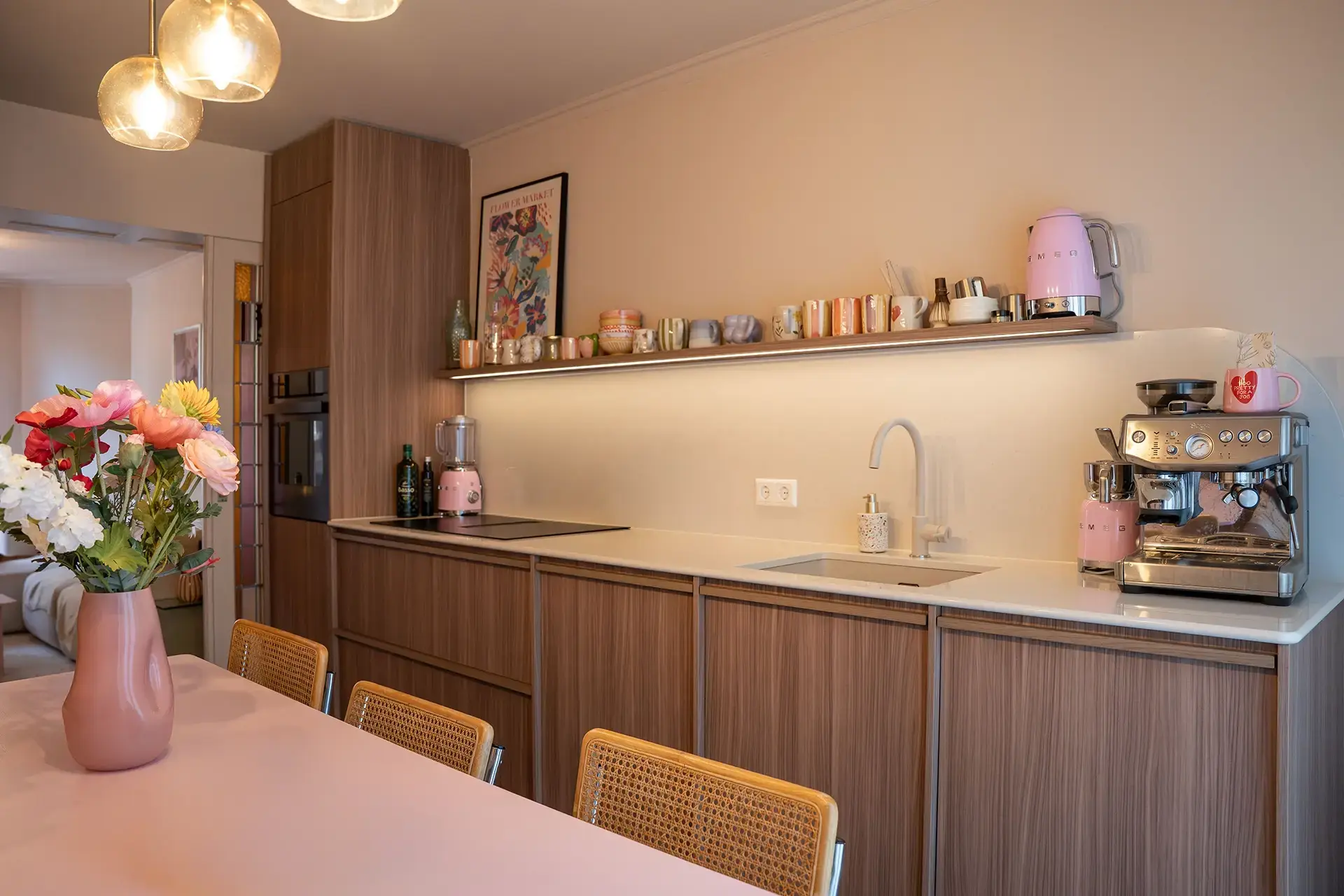 Japandi keuken in appartement Amsterdam ASWA Keukens12