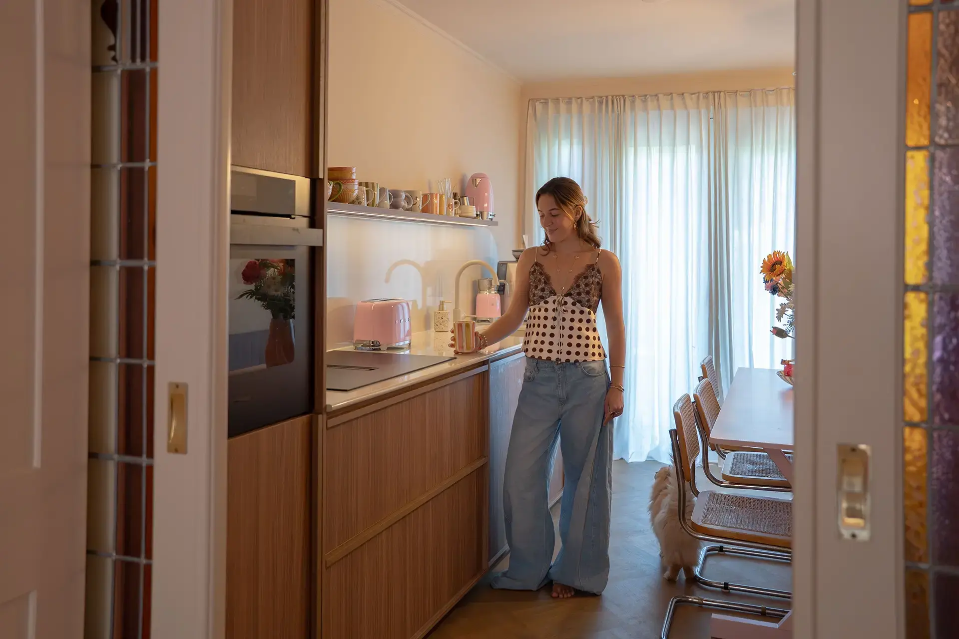 Japandi keuken in appartement Amsterdam ASWA Keukens13