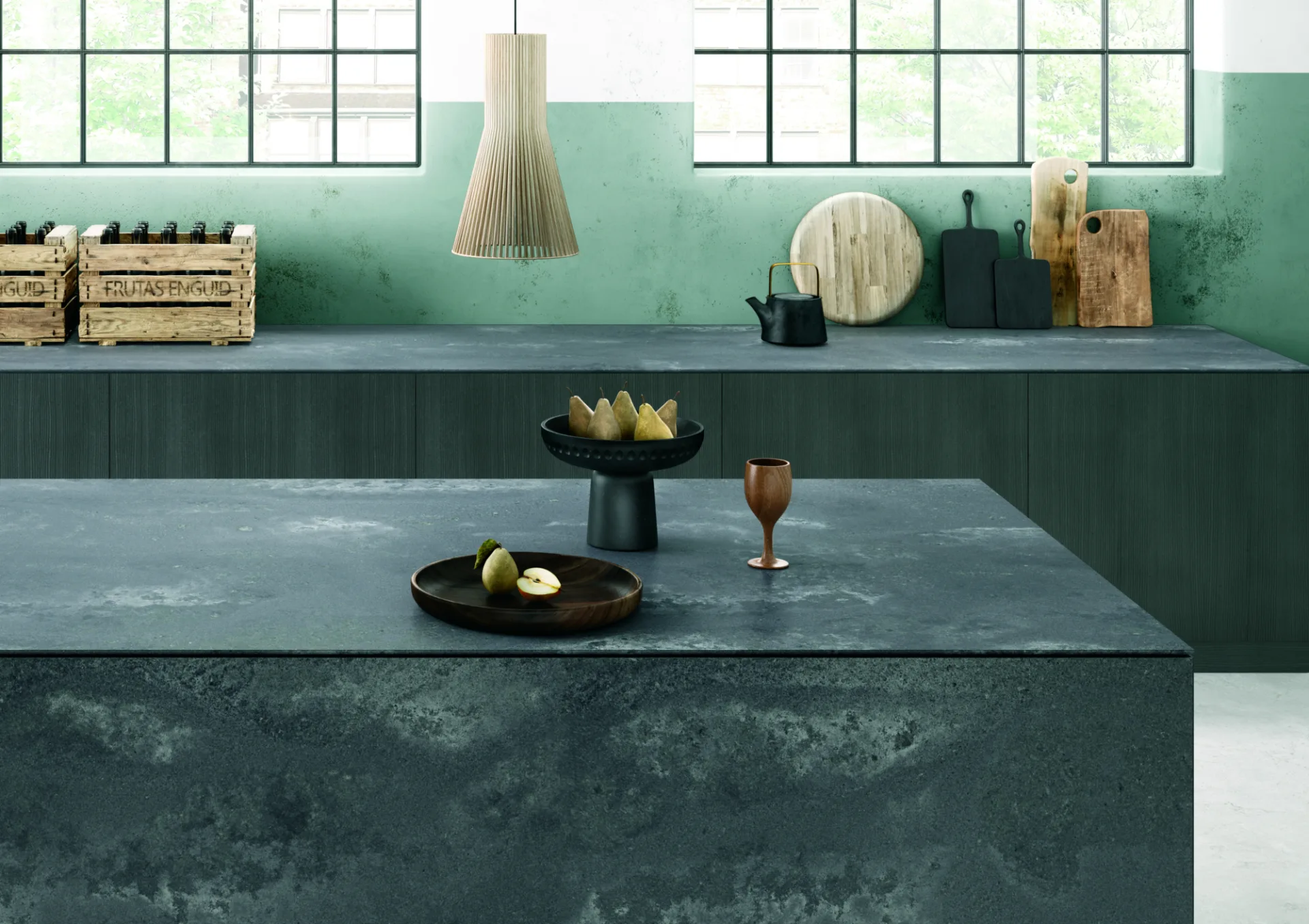 Jetstone composiet keukenblad Rugged Concrete, ASWA Keukens