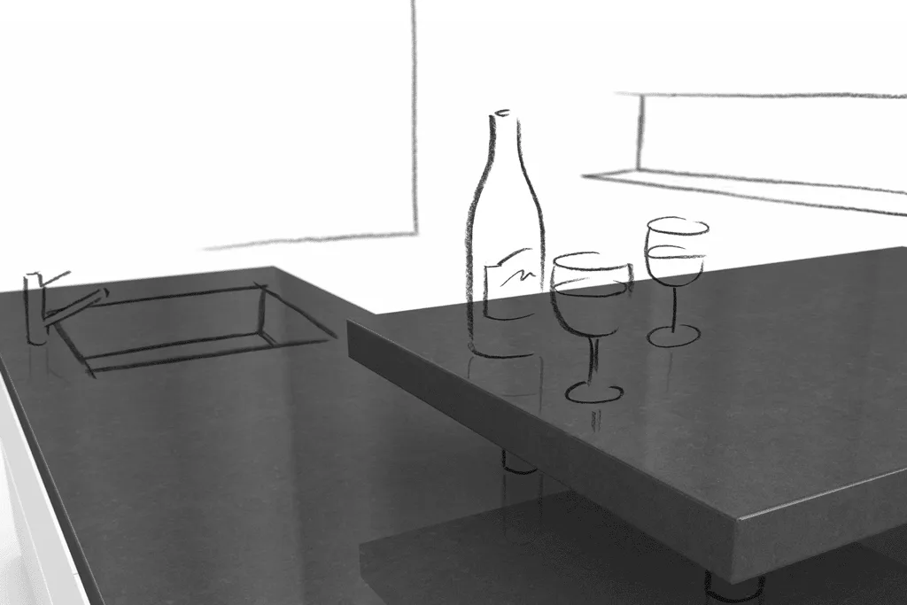 Jetstone Composiet keukenblad Raven Charcoal, ASWA Keukens