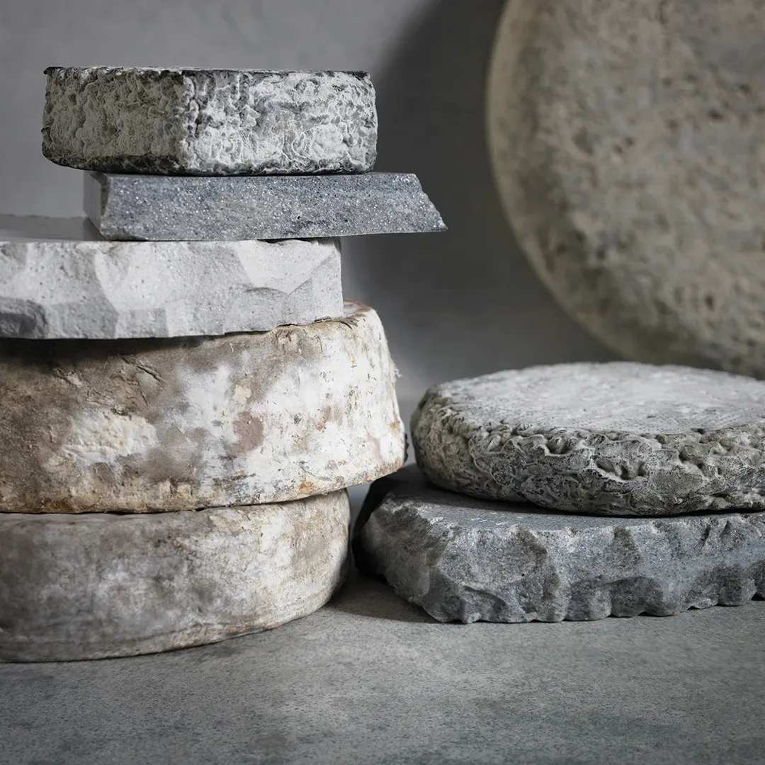 Various materials for a SieMatic kitchen countertop.