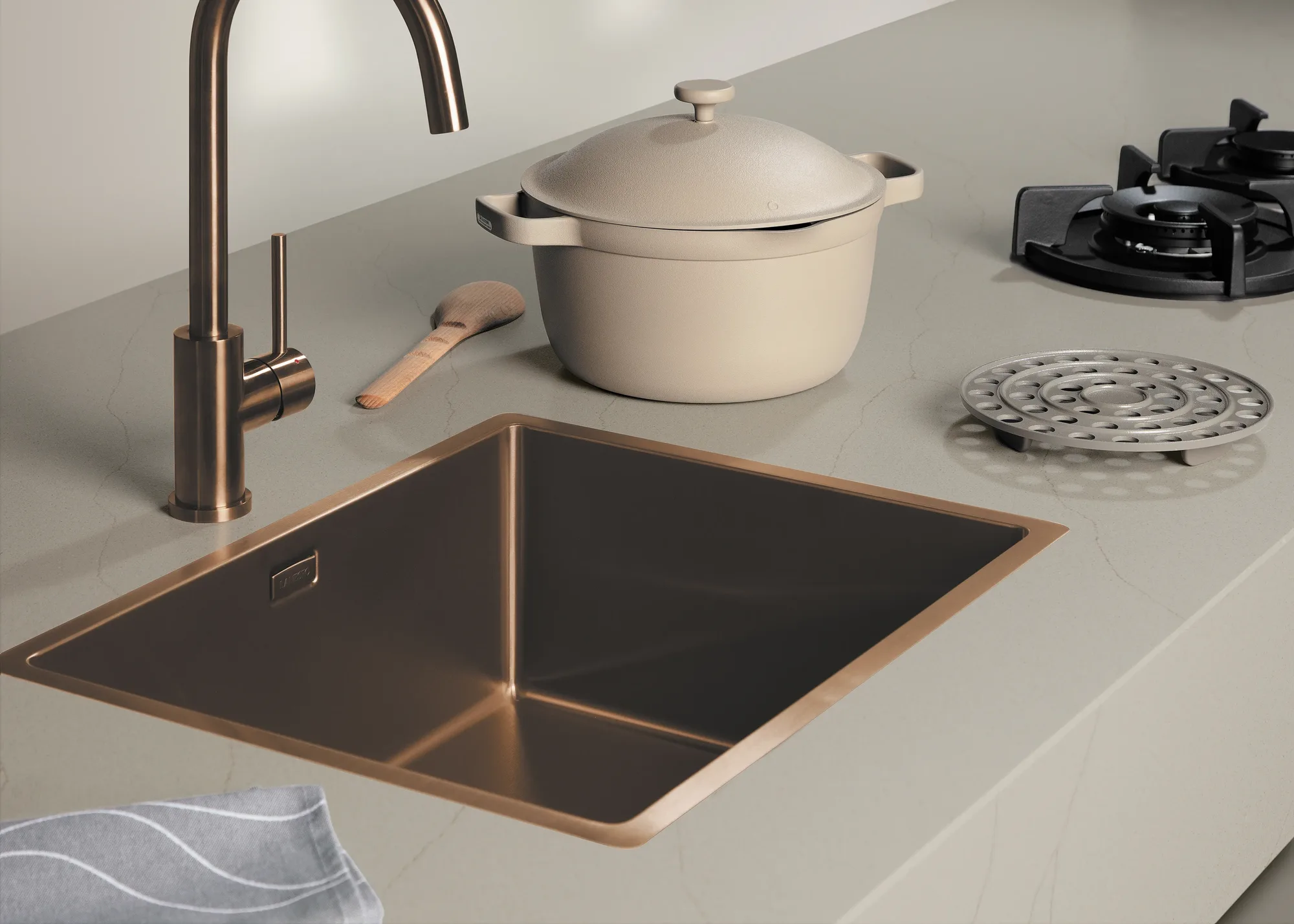 Cosmolite Grey Argo Keukenblad Dekker Selsiuz Lanesto Copper PITT cooking ASWA Keukens