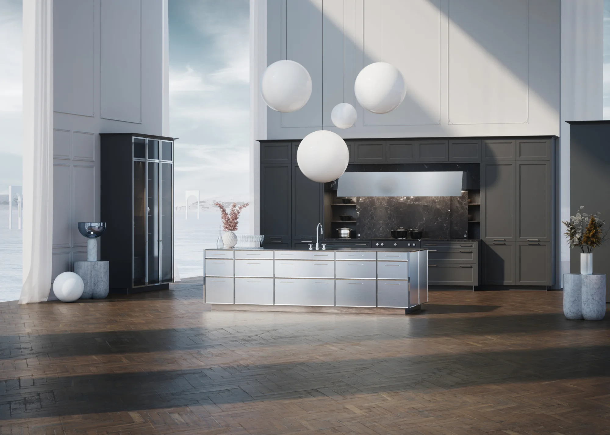 SieMatic Classic RVS kookeiland, ASWA Keukens