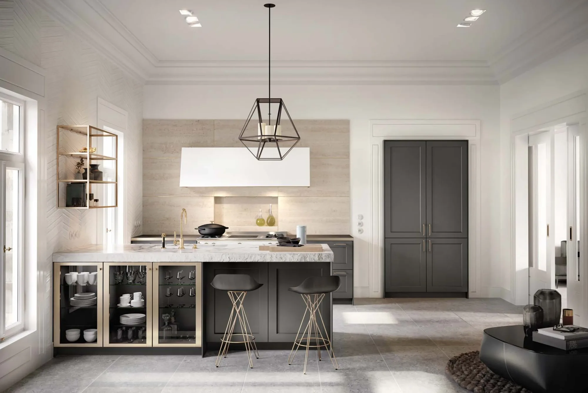SieMatic Classic spoeleiland met bar ASWA Keukens