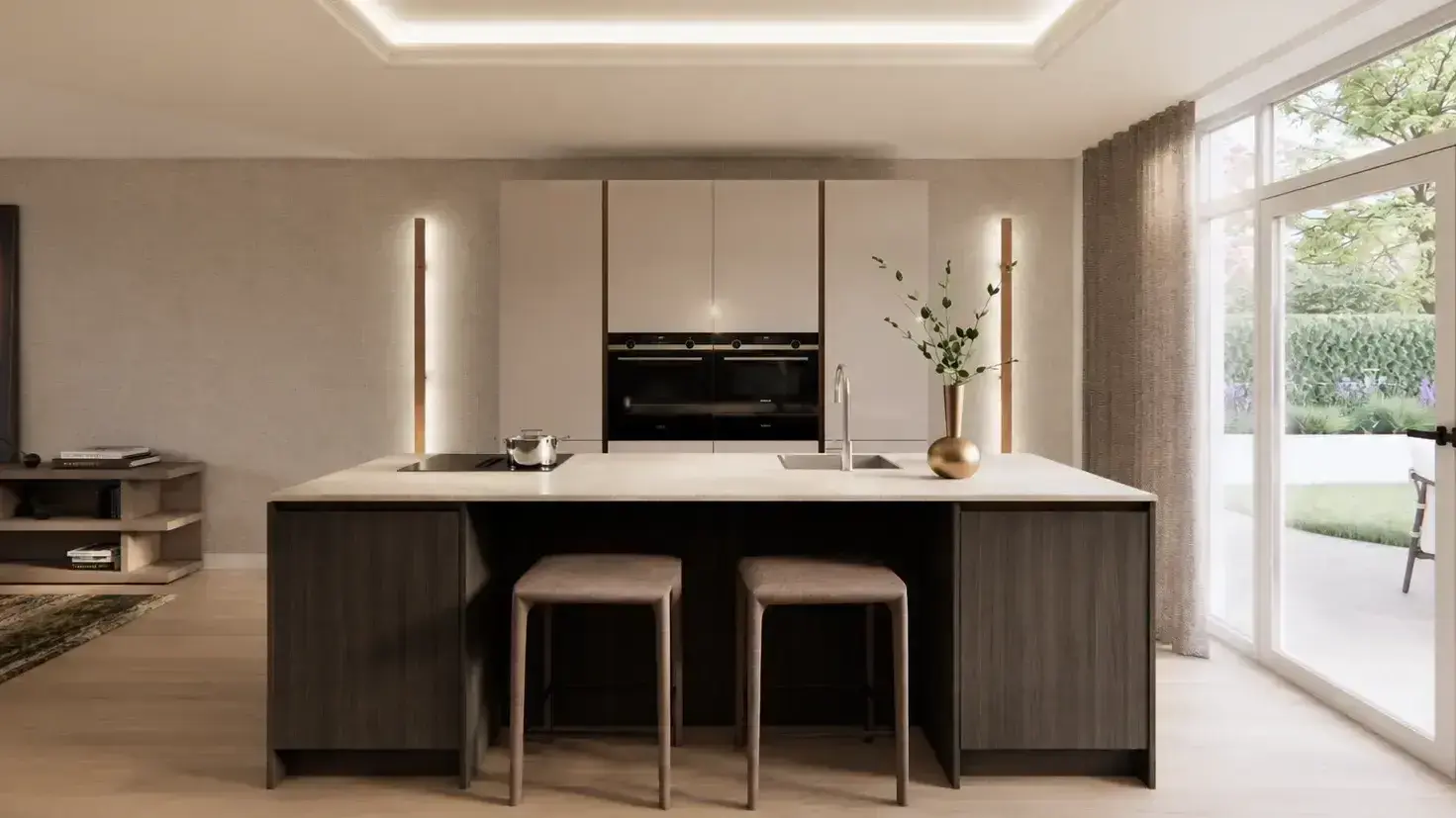 SieMatic keuken met kookeiland en bar, verkrijgbaar vanaf €23.680
