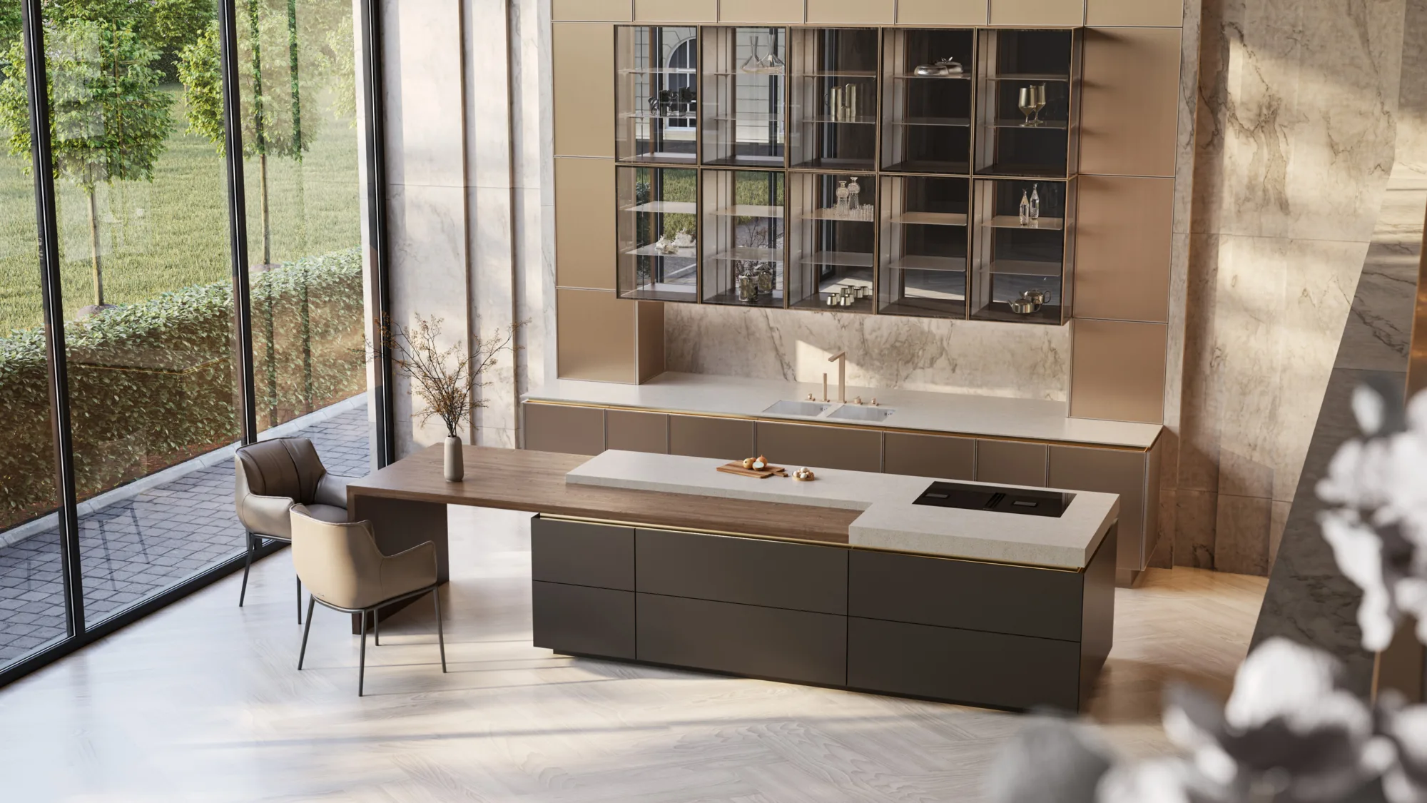SieMatic S2 kookeiland met bar, ASWA Keukens