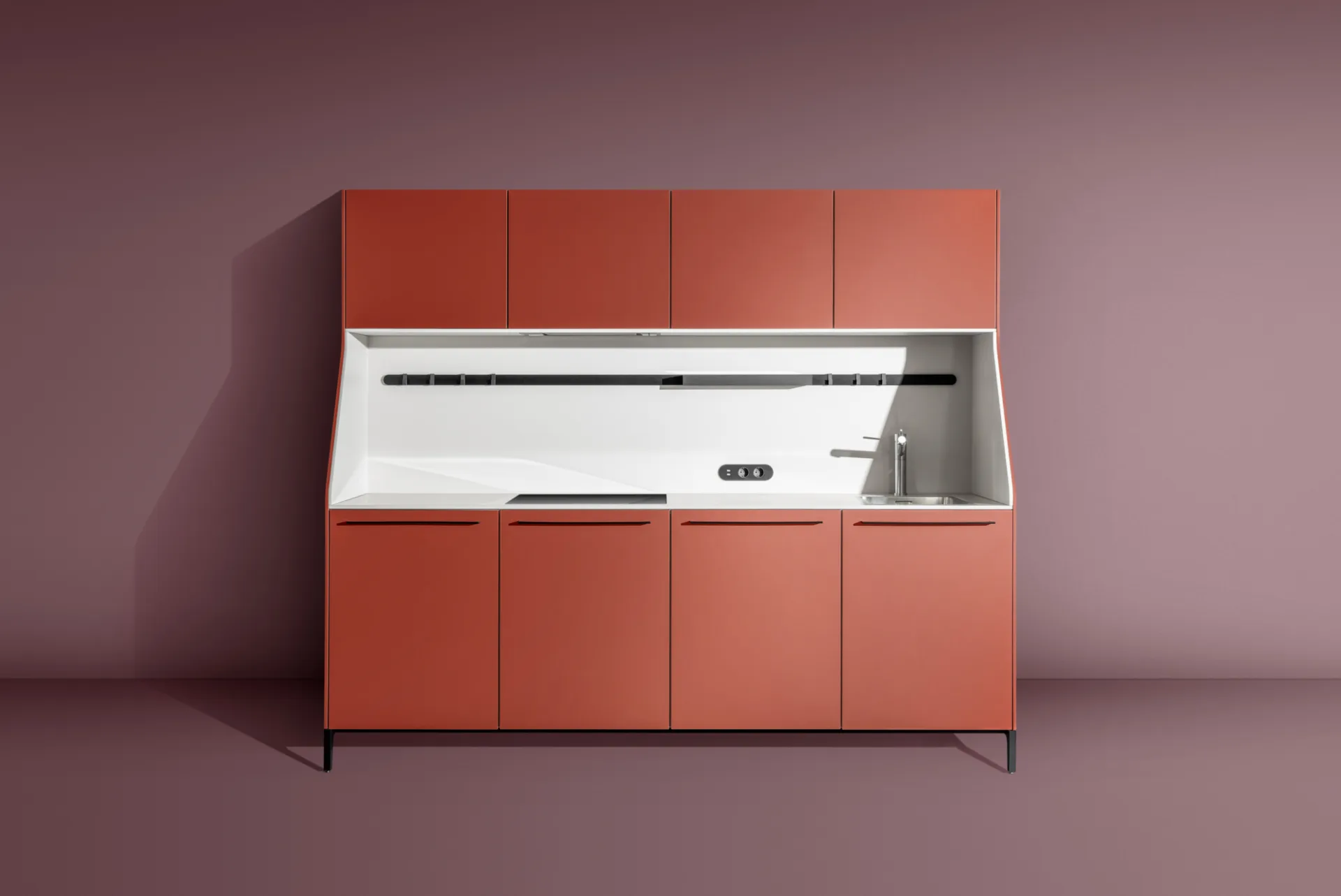 SieMatic 29 vrijstaand designmeubel in terracotta uitvoering