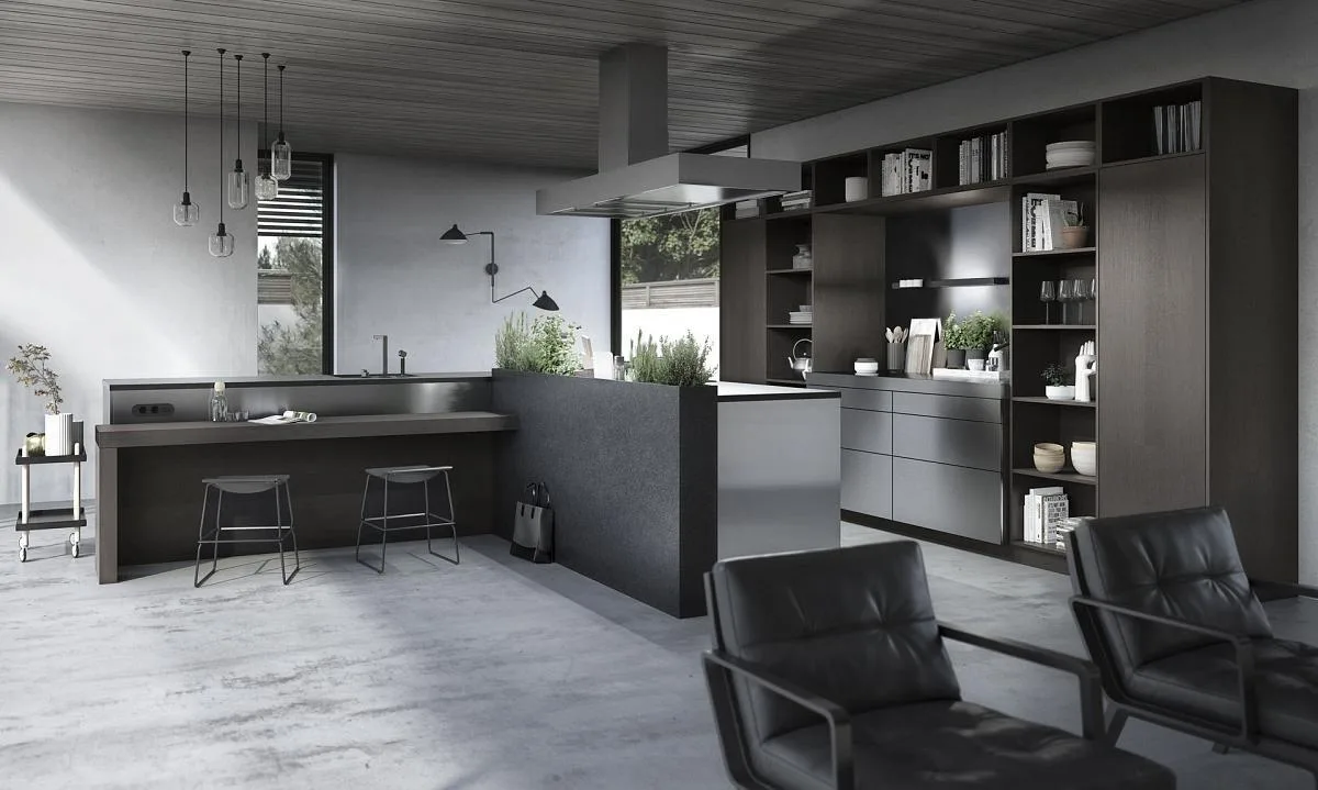 Sie Matic URBAN Hout Zwart grijstinten bruintinten 02