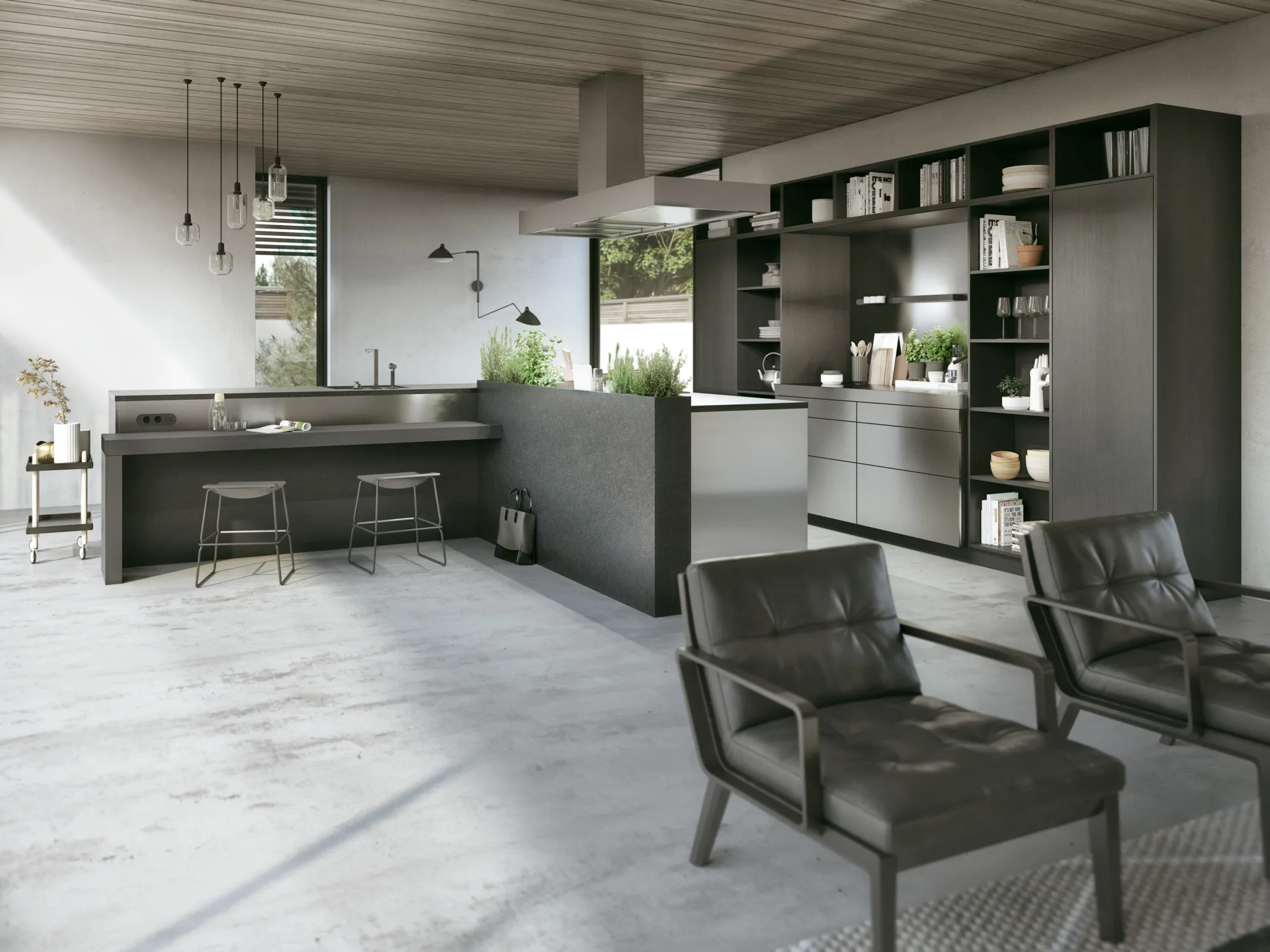 SieMatic Urban met kookeiland en bar, ASWA Keukens