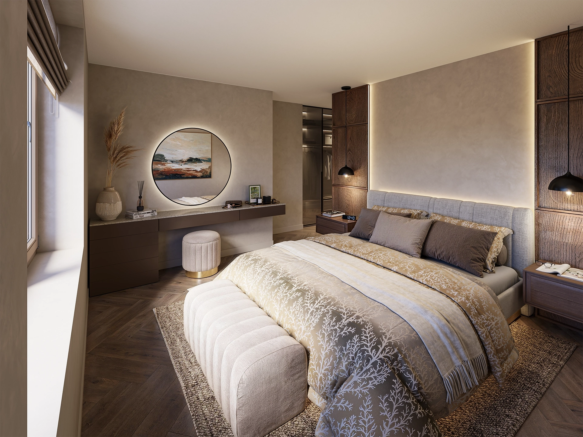 Interieurimpressie Elzenkwartier Deurne penthouse slaapkamer