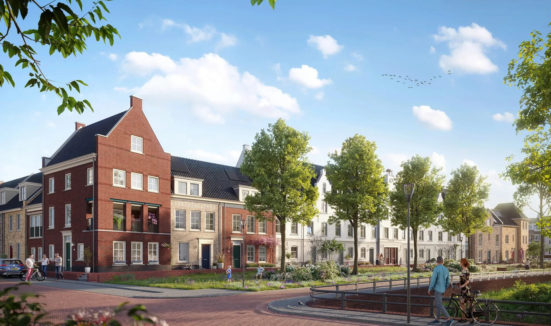 Veste Ville Brandevoort vooraanzicht straat