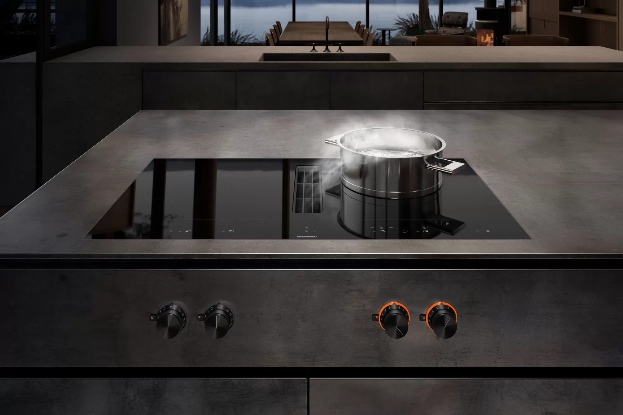 Gaggenau kookplaat Venting Cooktop met knoppen ASWA Keukens